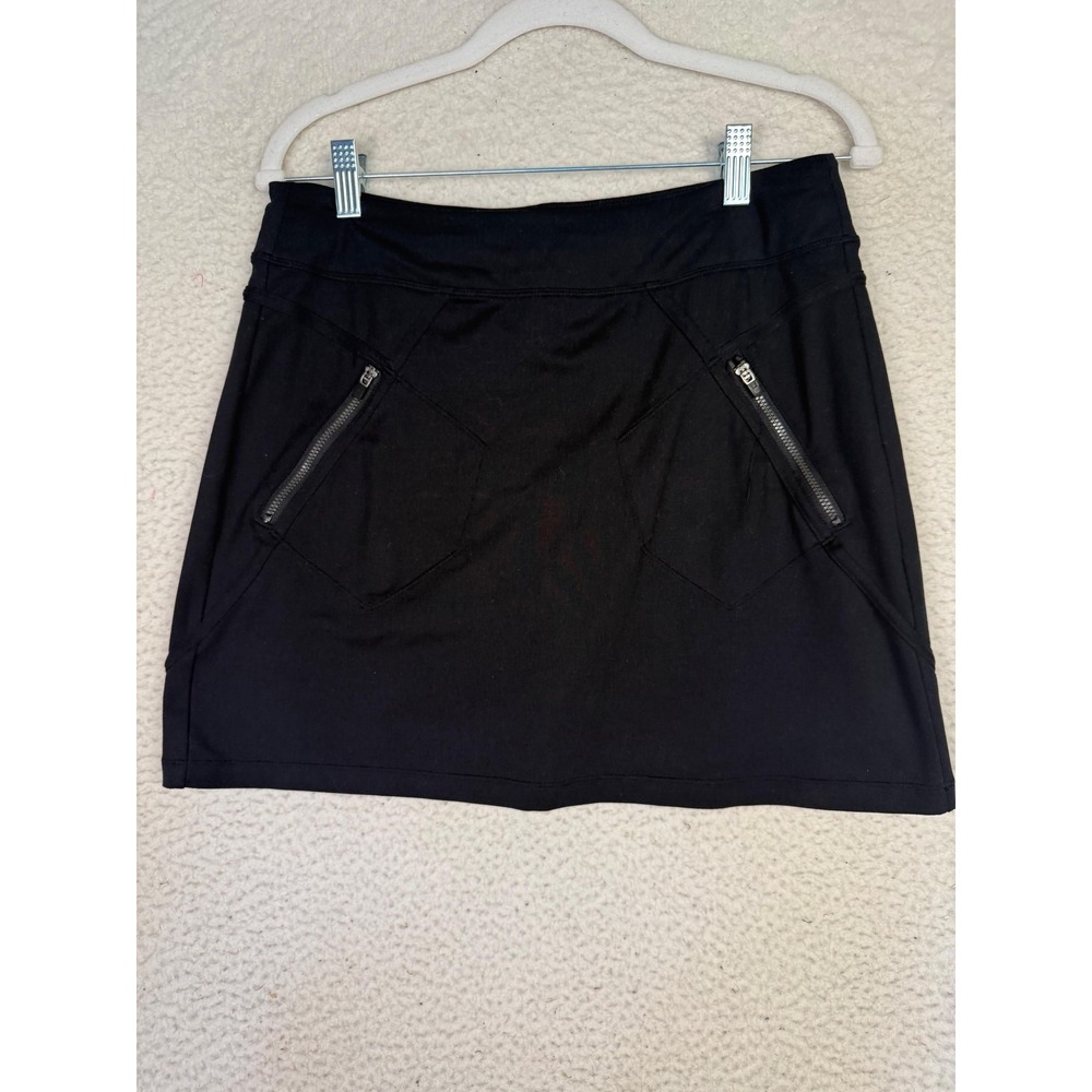 ATHLETA Trailside Black Activewear Skort Skirt 983248 Pickleball Athleisure‎